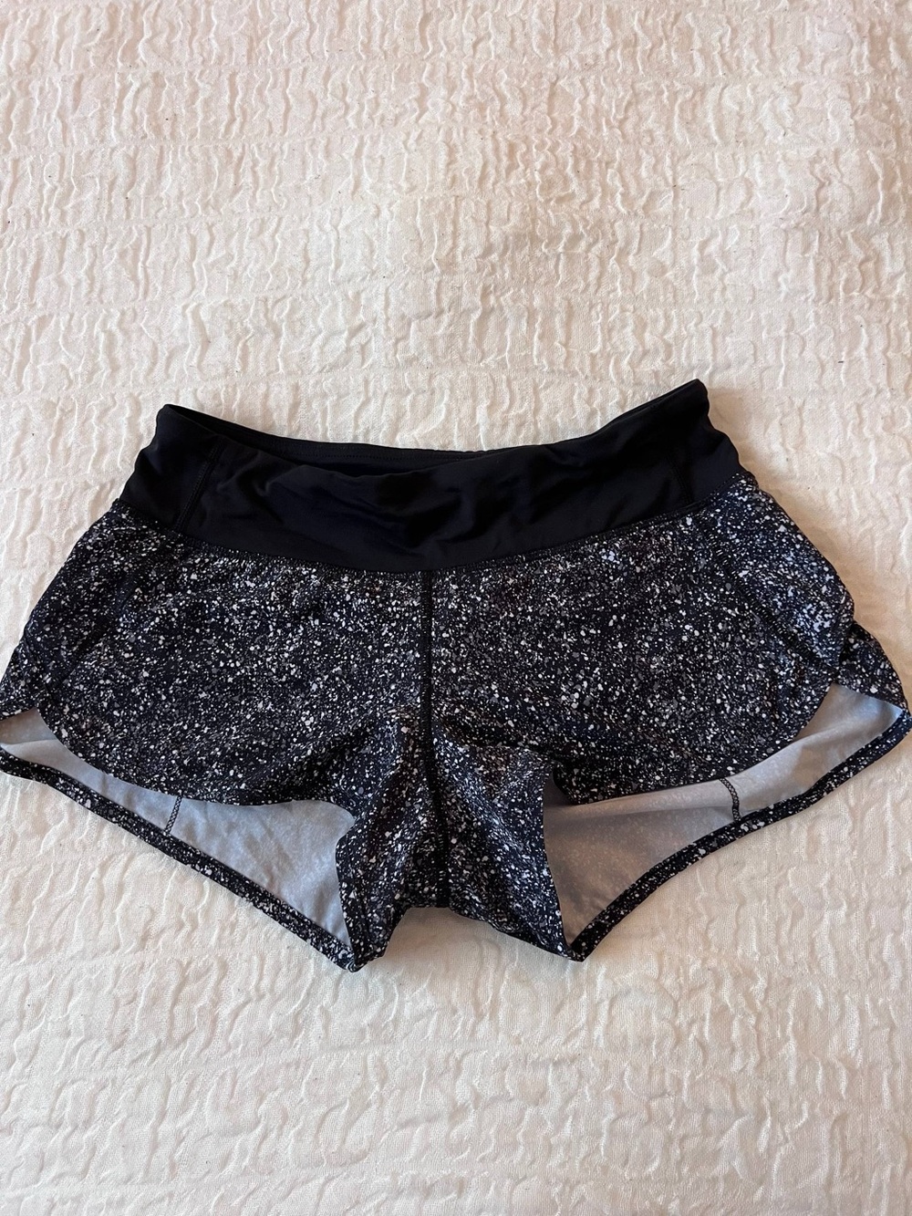 lululemon athletica Black Speckle Athletic Shorts